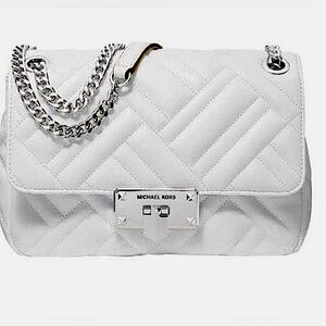 NWOT - Michael Kors Peyton MD Shoulder Bag - Optic White